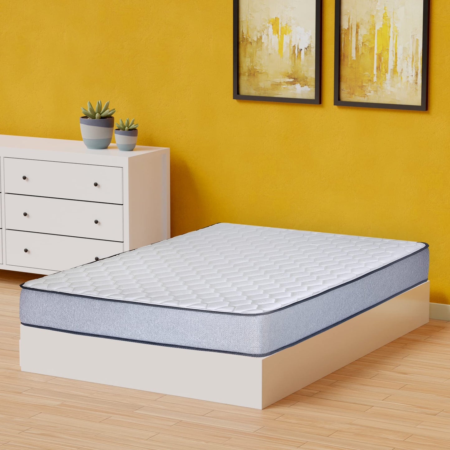 Mayton, 8-Inch Medium Firm High Density Foam Mattress, Comfortable Mattress for Cooler Sleep, Supportive & Pressure Relief, Full XL