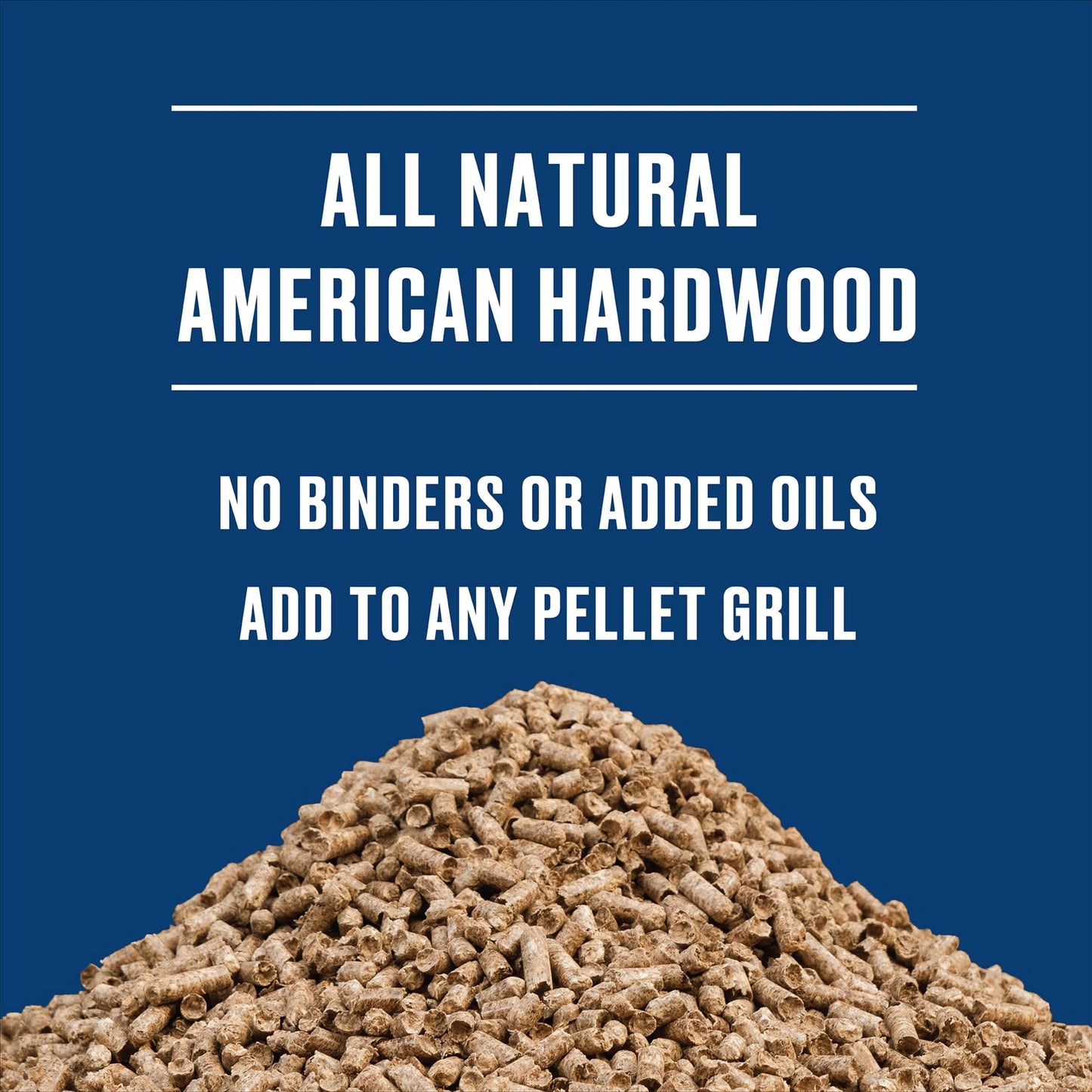 Kingsford 100% Natural Hickory Hardwood Blend Pellets - For All BBQ Grills & Smokers, 18 lbs