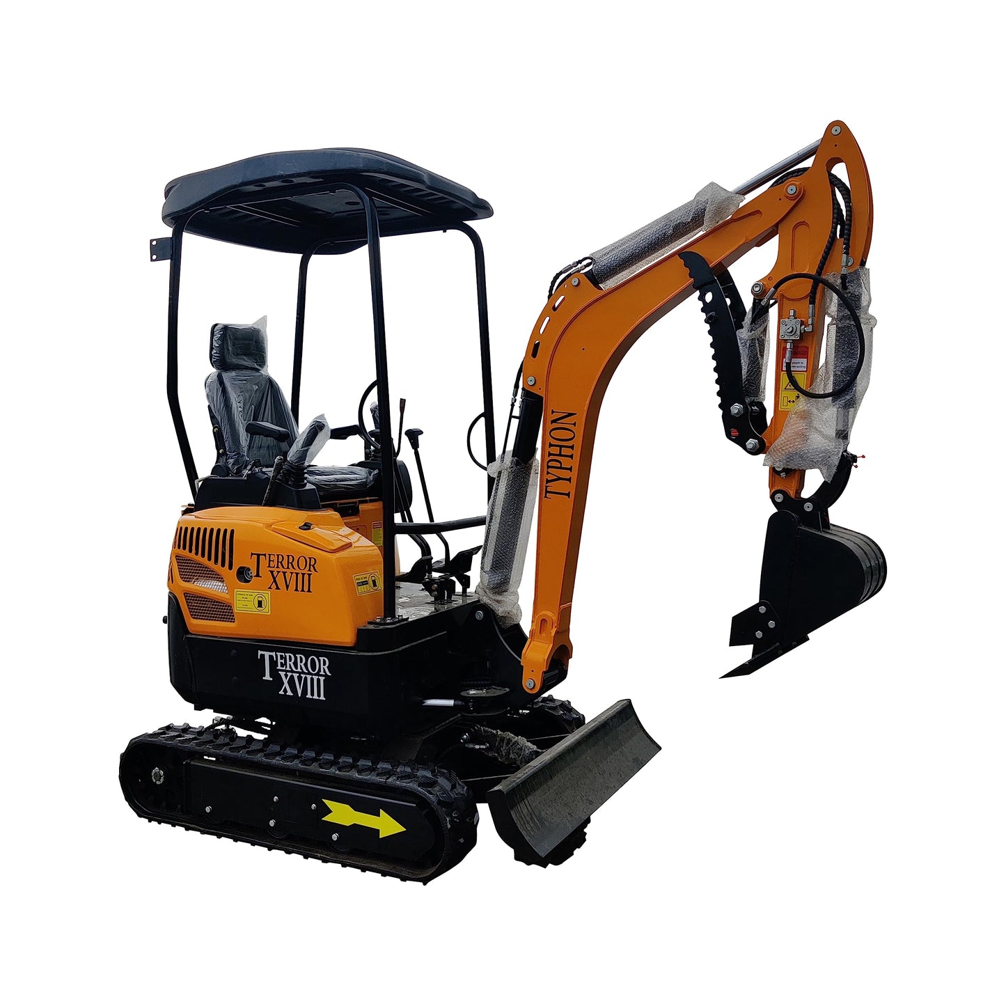 4,000 lbs TERROR XVIII Mini Excavator, EPA certified USA KUBOTA Diesel Engine Machine for Garden, Farms, Parks, Roads – Ideal for Digging, Drilling, Bull-Dozing