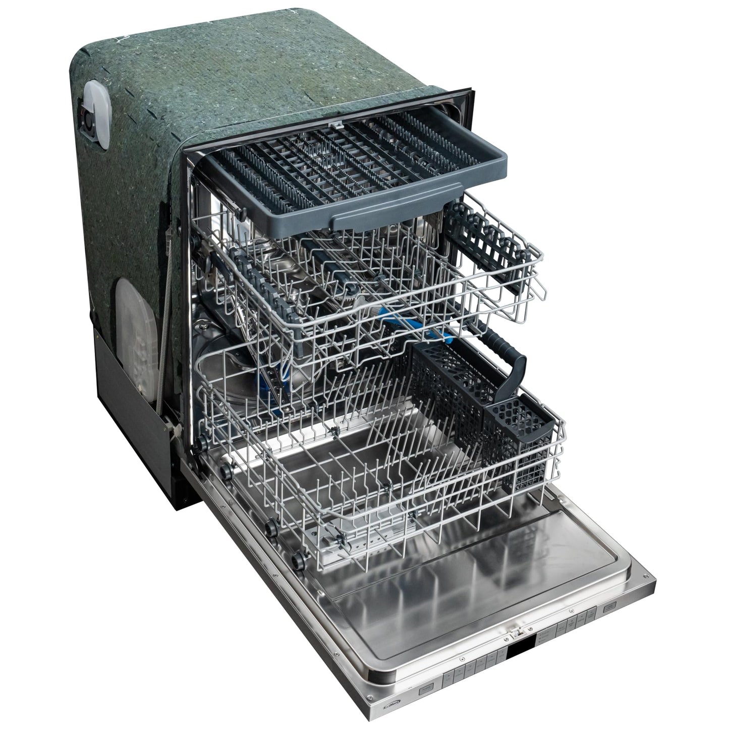 KoolMore KM-DW2445-PR 24 in. Panel Ready 14 Place Settings 45 DB Dishwasher in Stainless-Steel, UL and Energy Star Certified