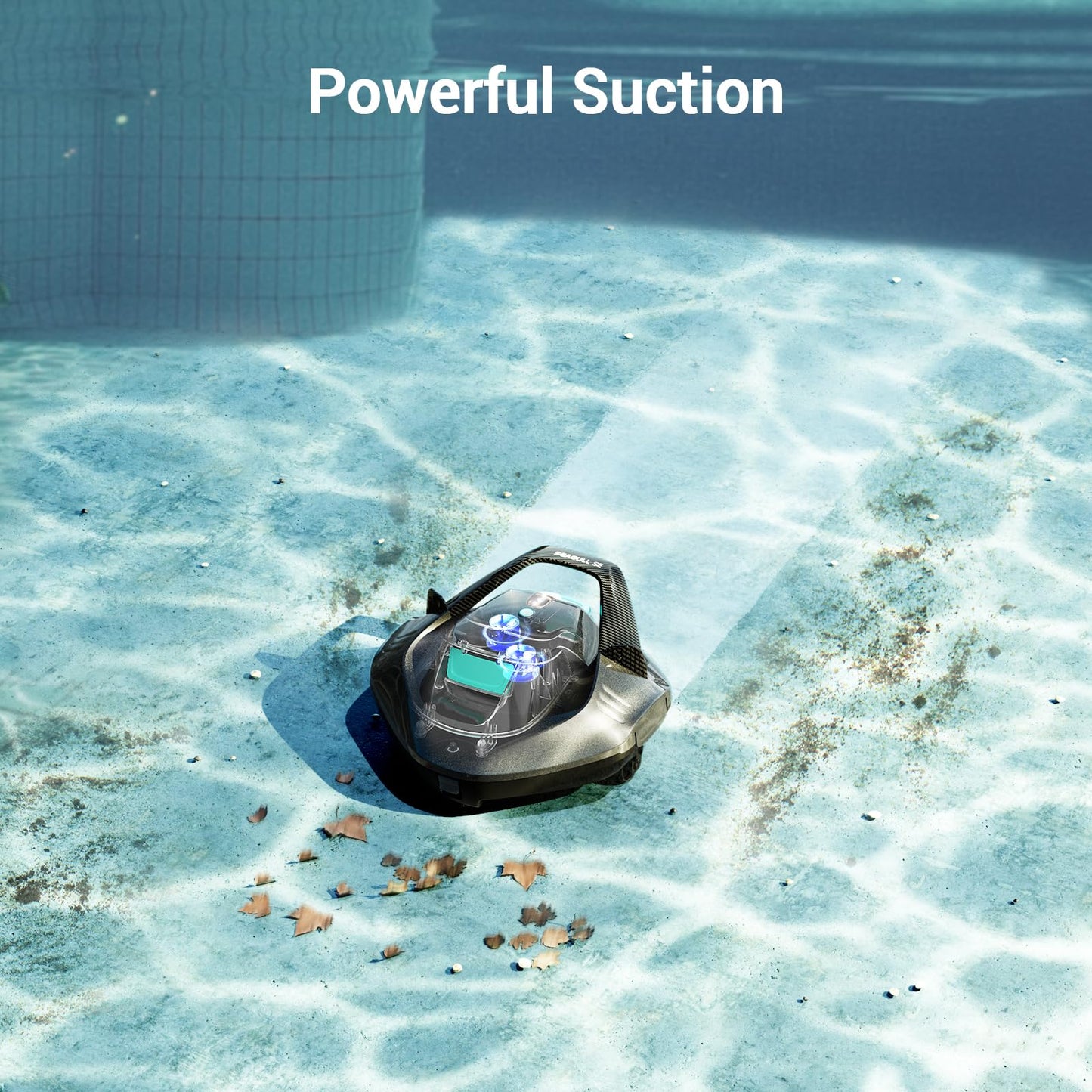 AIPER Cordless Robotic Pool Cleaner, Pool Vacuum with Dual-Drive Motors, Self-Parking Technology, Lightweight, Perfect for Above-Ground/In-Ground Flat Pools up to 40 Feet (Lasts 90 Mins)