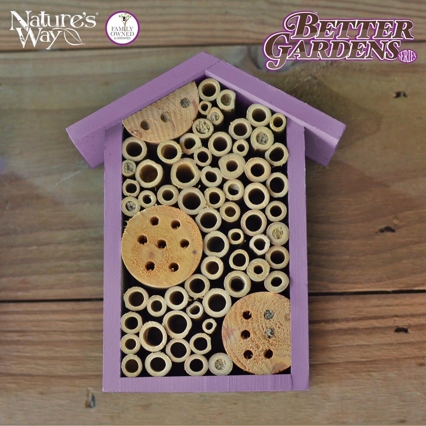 Nature's Way Bird Products PWH1-B Purple Bee House