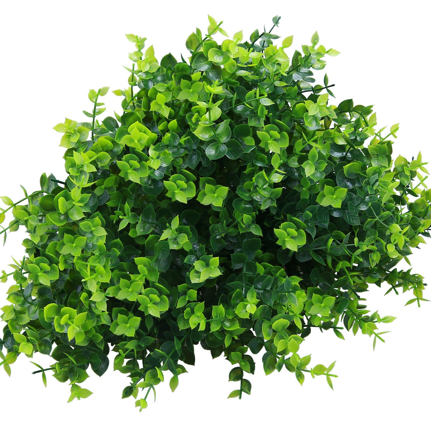 summer flower 10 Pack Artificial Boxwood Stems for Outdoors, Unfading in The Sun Plastic Faux Plants,Fake Foliage Shrubs Greenery for Garden,Office,Patio,Wedding,Farmhouse Indoor Decoration