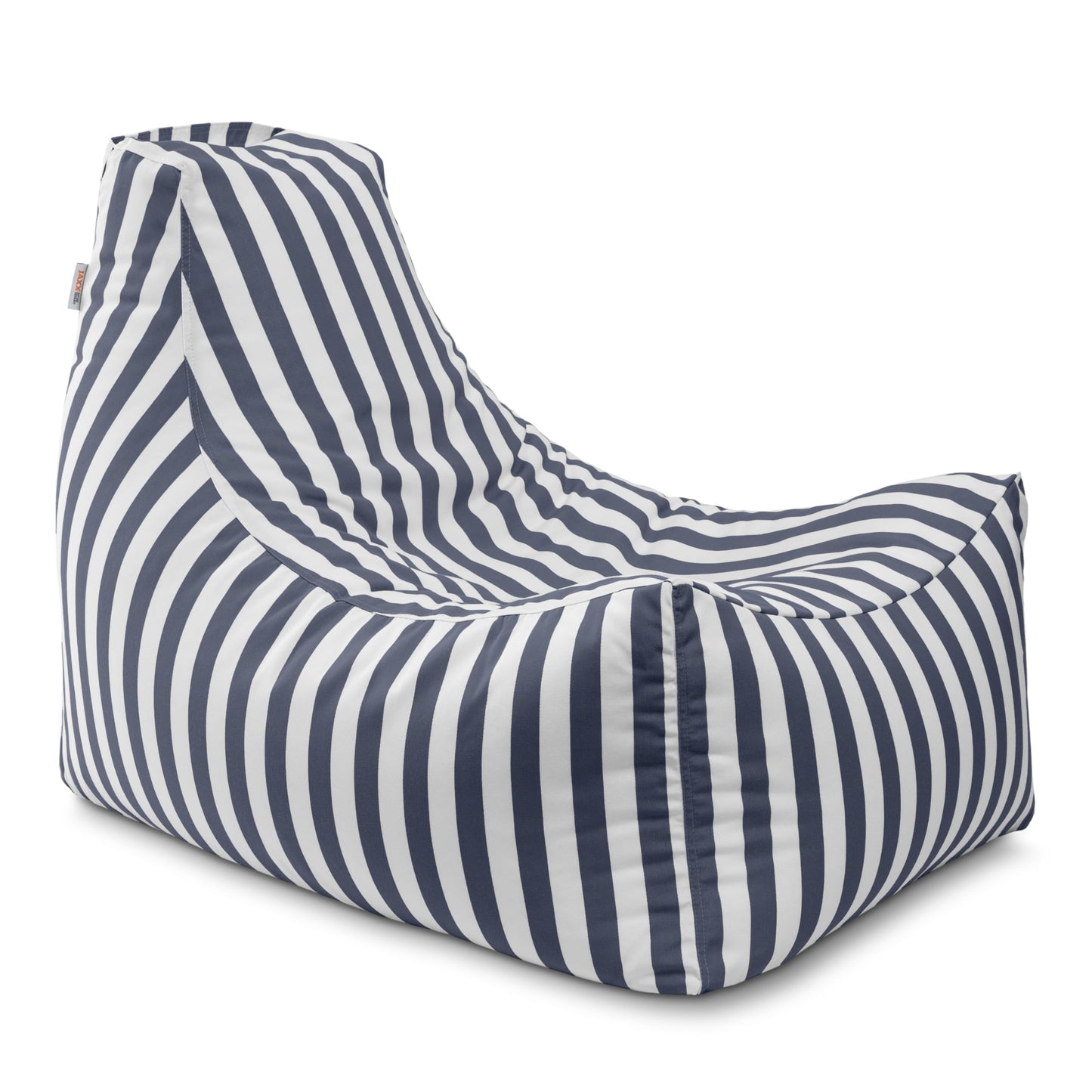 Jaxx Juniper Outdoor Bean Bag Patio Chair, Navy Stripes