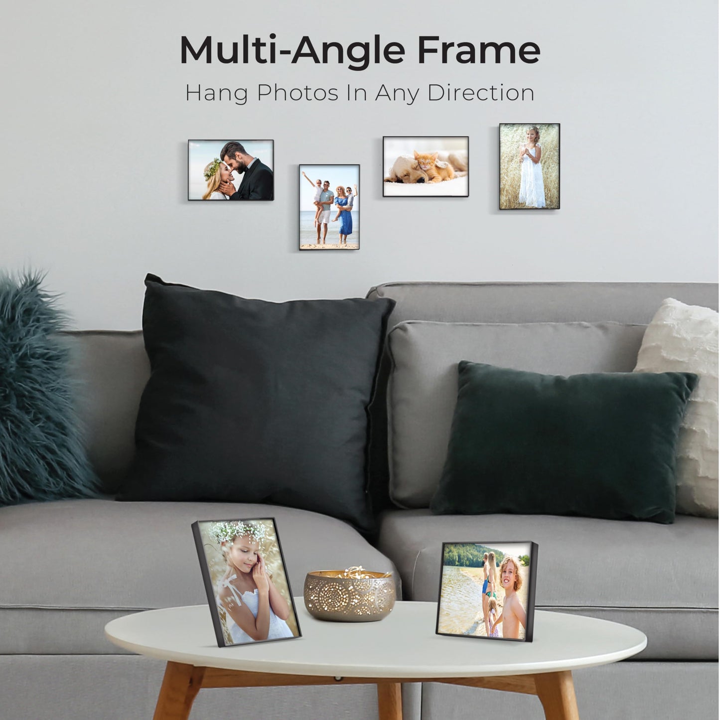 MANTELLO ESSENTIALS 8.5 by 11 picture frame 6 PACK 8.5 x 11 frame Front Loading picture frames 8.5 x 11 Pictures Documents Certificates Diplomas, And More