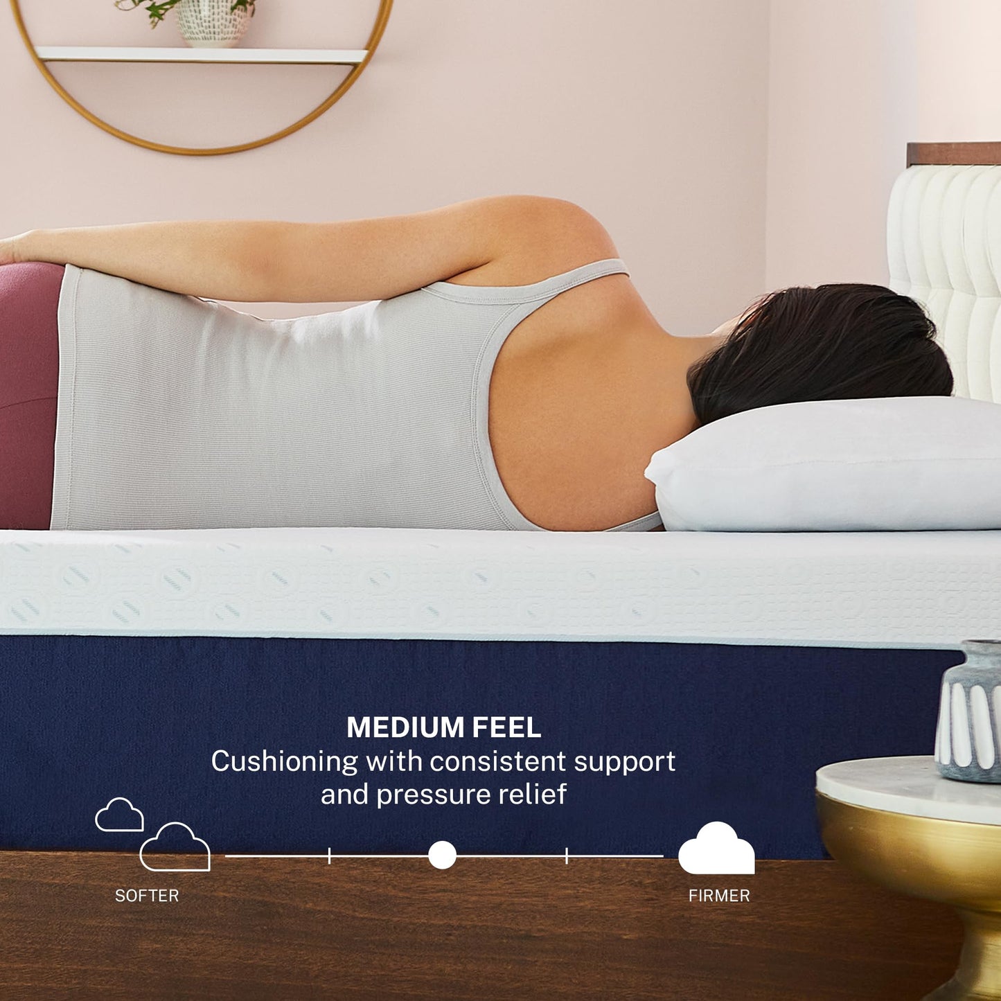 Sleep Innovations Shiloh 14 Inch Memory Foam Mattress, Cal King Size, Bed in a Box, Cradling Medium Support