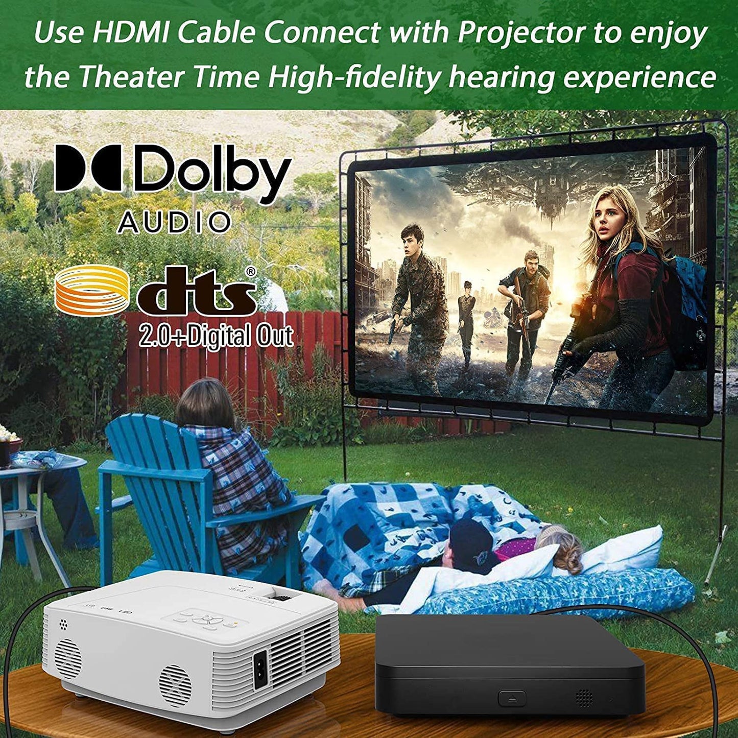 Didar Blu Ray DVD Player, Ultra Mini 1080P Blue Ray Disc Player Home Theater Play All DVDs and Region A 1 Blu-Rays, Support Max 128G USB Flash Drive + HDMI/AV Output + Built-in PAL/NTSC with Cables