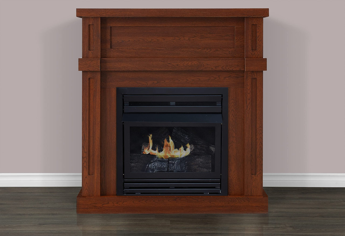 36" Vent-Free Dual Fuel Gas Fireplace - Harvest Oak