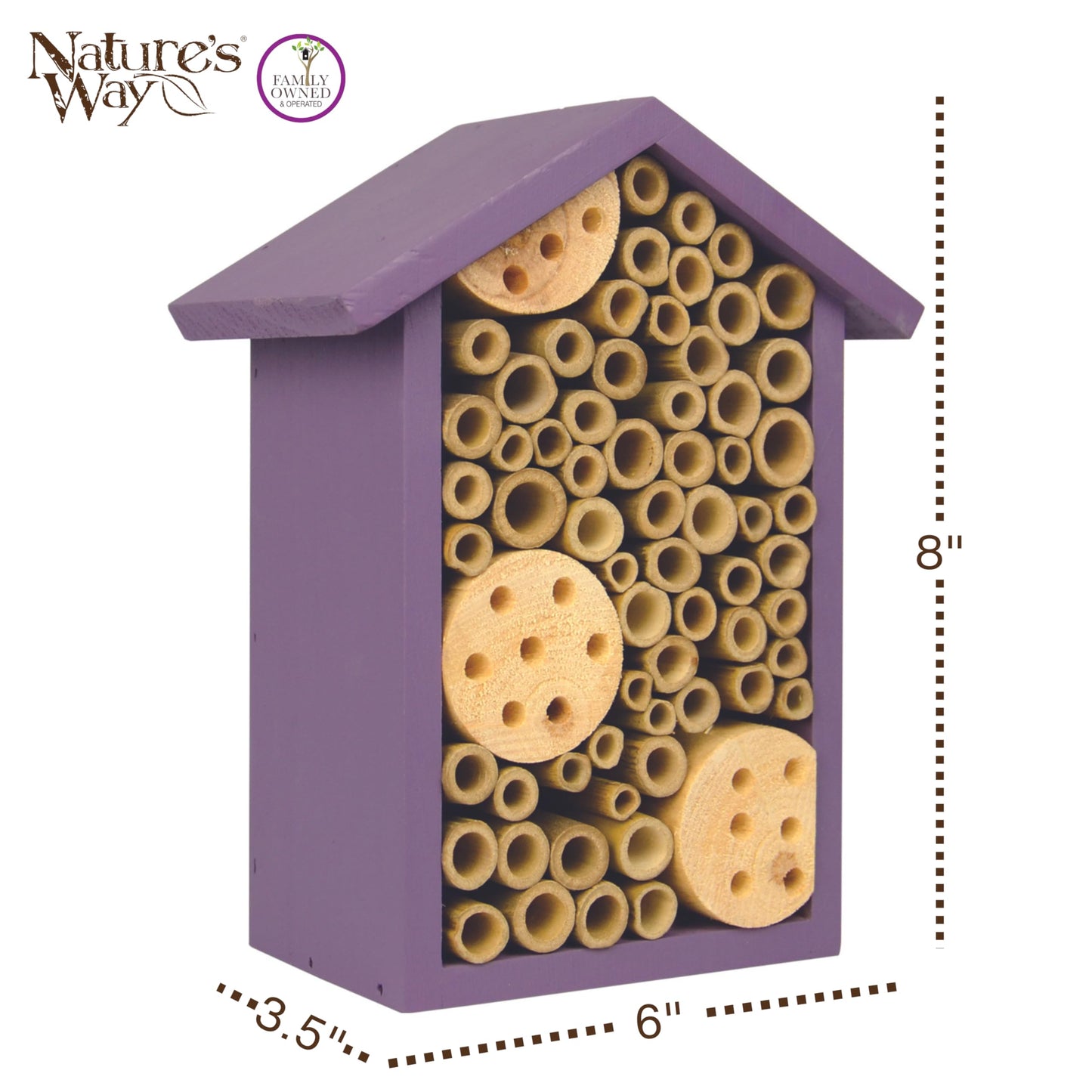 Nature's Way Bird Products PWH1-B Purple Bee House