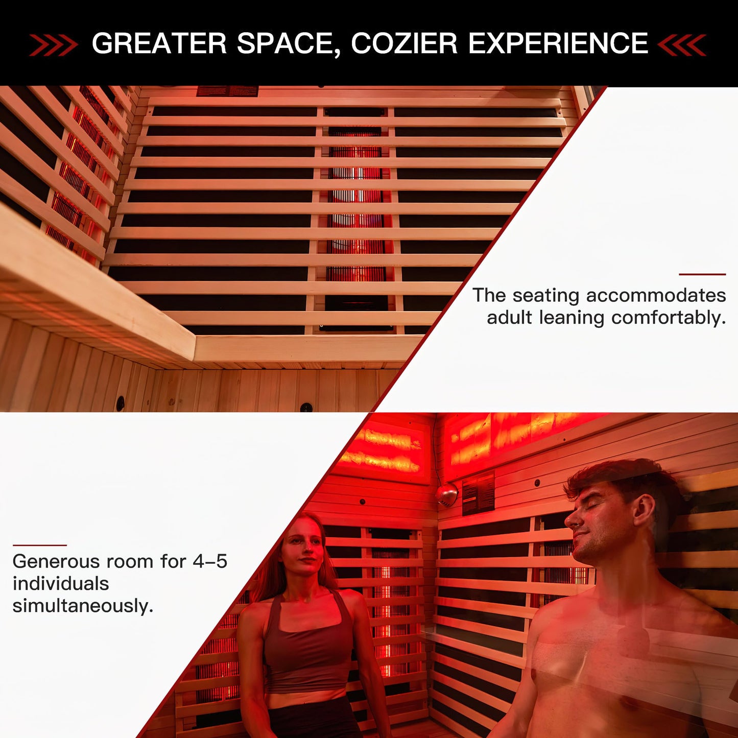 BNEHS Infrared Saunas for Home, 3-4 Person Sauna with Himalayan Salt Panel & 10 Minutes Fast Heating, Canadian Hemlock, 220V