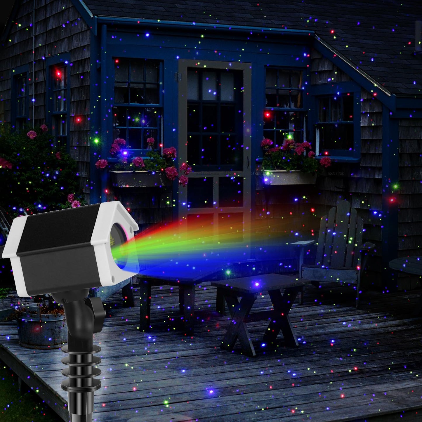 Lunmore Laser Projector Firefly Lights, Motion Christmas Light with Remote Control, Waterproof Garden Decorative Lights for Indoor/Outdoor, Garden, Park, Patio