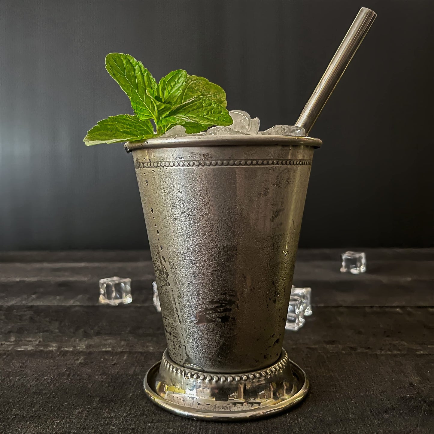 Mint Julep Cups Set of 4 with Straws - Stainless Steel Mint Julep Cup - Mint Julep Glasses - 12oz Commercial Grade Cups - Metal Cups - 2024 Mint Julep Set by Flavourd