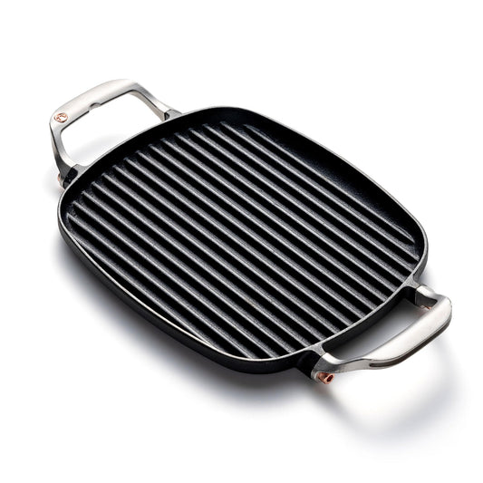 Outset Cast Iron Grill Pan With Ridges 8.5” x 14.25” x 1.5”
