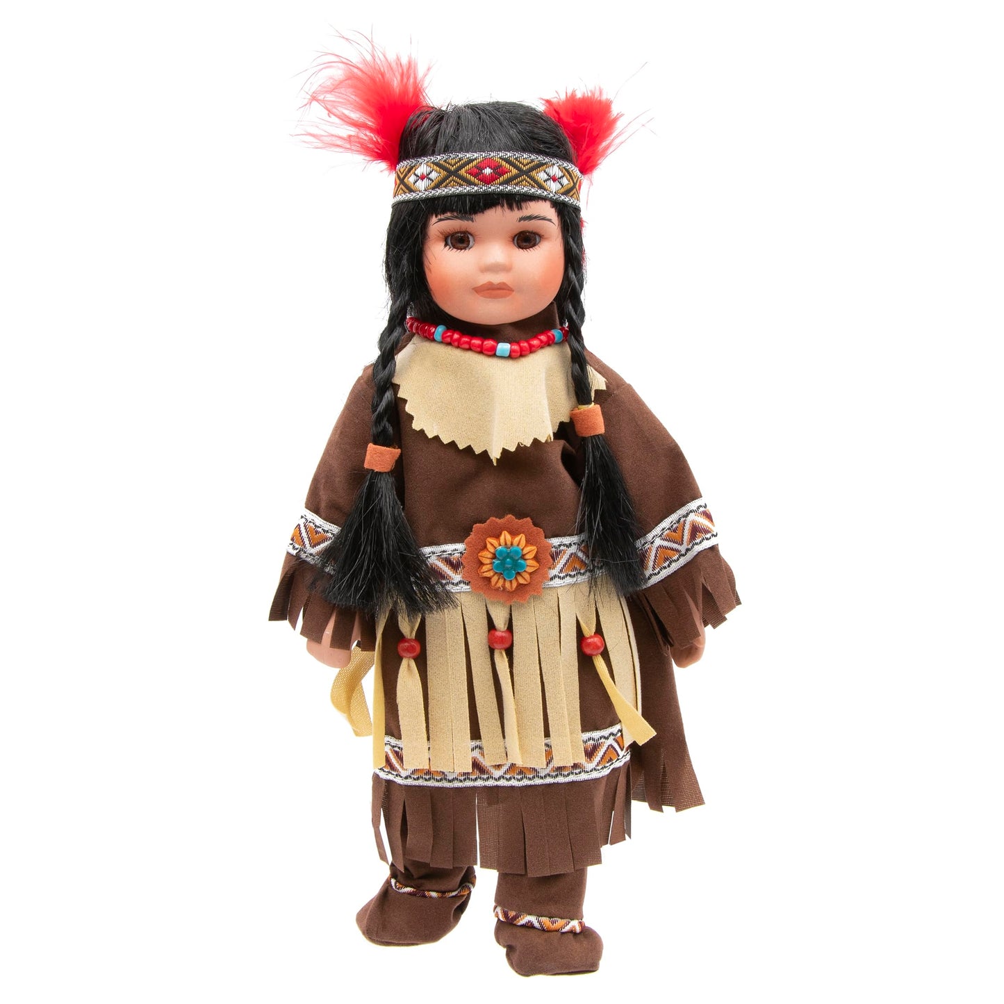 Native American Doll Elu 10-Inch Porcelain Doll