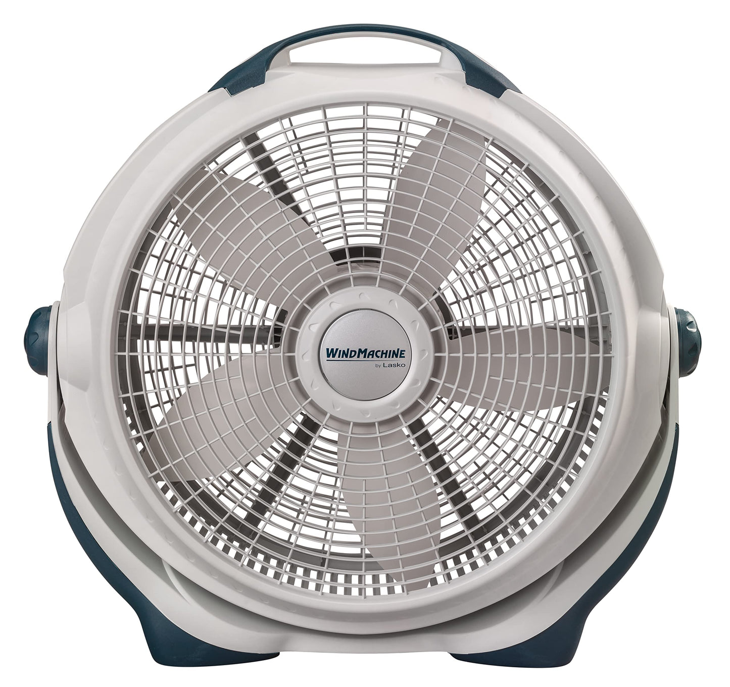 Lasko Wind Machine Air Circulator Floor Fan, 3 Speeds, Pivoting Head for Large Spaces, 20", 3300, White