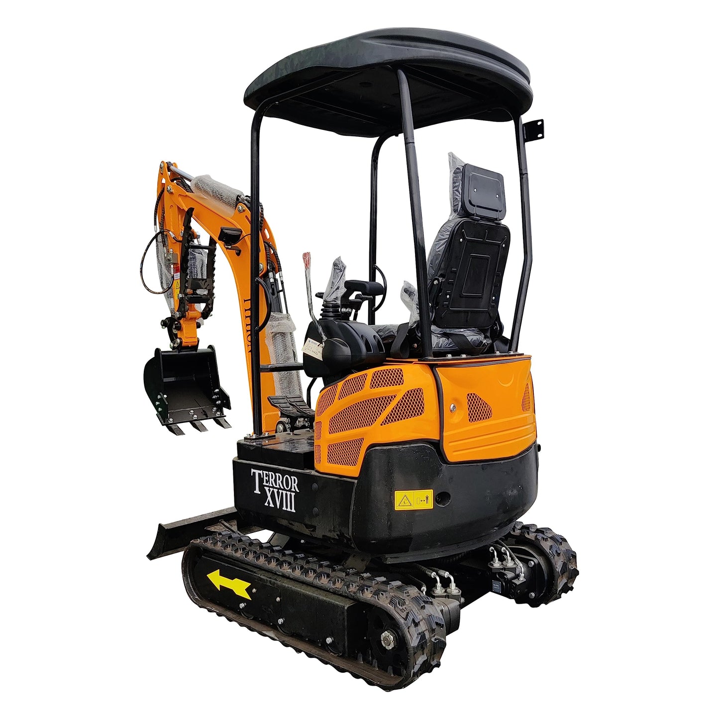 4,000 lbs TERROR XVIII Mini Excavator, EPA certified USA KUBOTA Diesel Engine Machine for Garden, Farms, Parks, Roads – Ideal for Digging, Drilling, Bull-Dozing