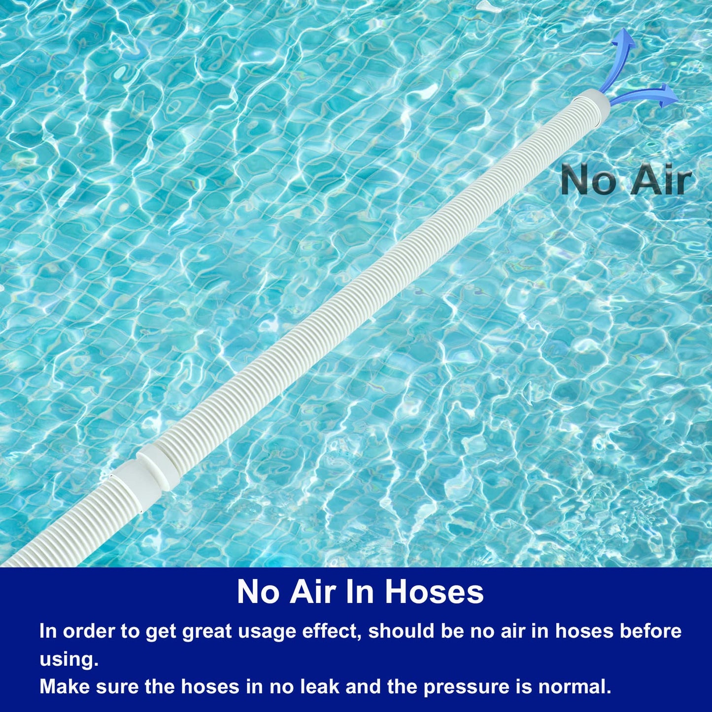 POOLWHALE Vacuum Hose/Replacement Pool Hose -1.5” 8 Hoses for Pool,Spa