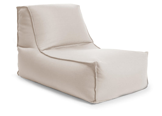 Gouchee Home Alpine Outdoor/Indoor Bean Bag Lounger Chair with Back Rest Filling Included for Patio and Outdoors Beige