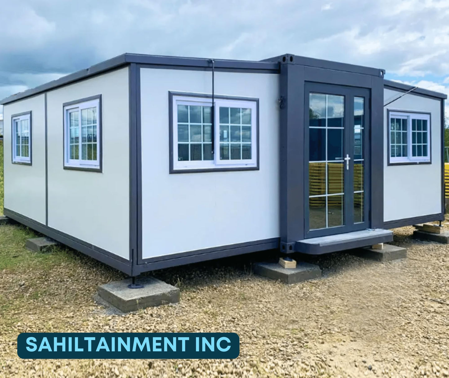 Portable Prefabricated Tiny Foldable Home to Live in - Mobile Expandable Modern House, Hotel, Office, Air BNB, Vacation, Villa, Workshop, Warehouse for Remote Workers, Travelers & Families
