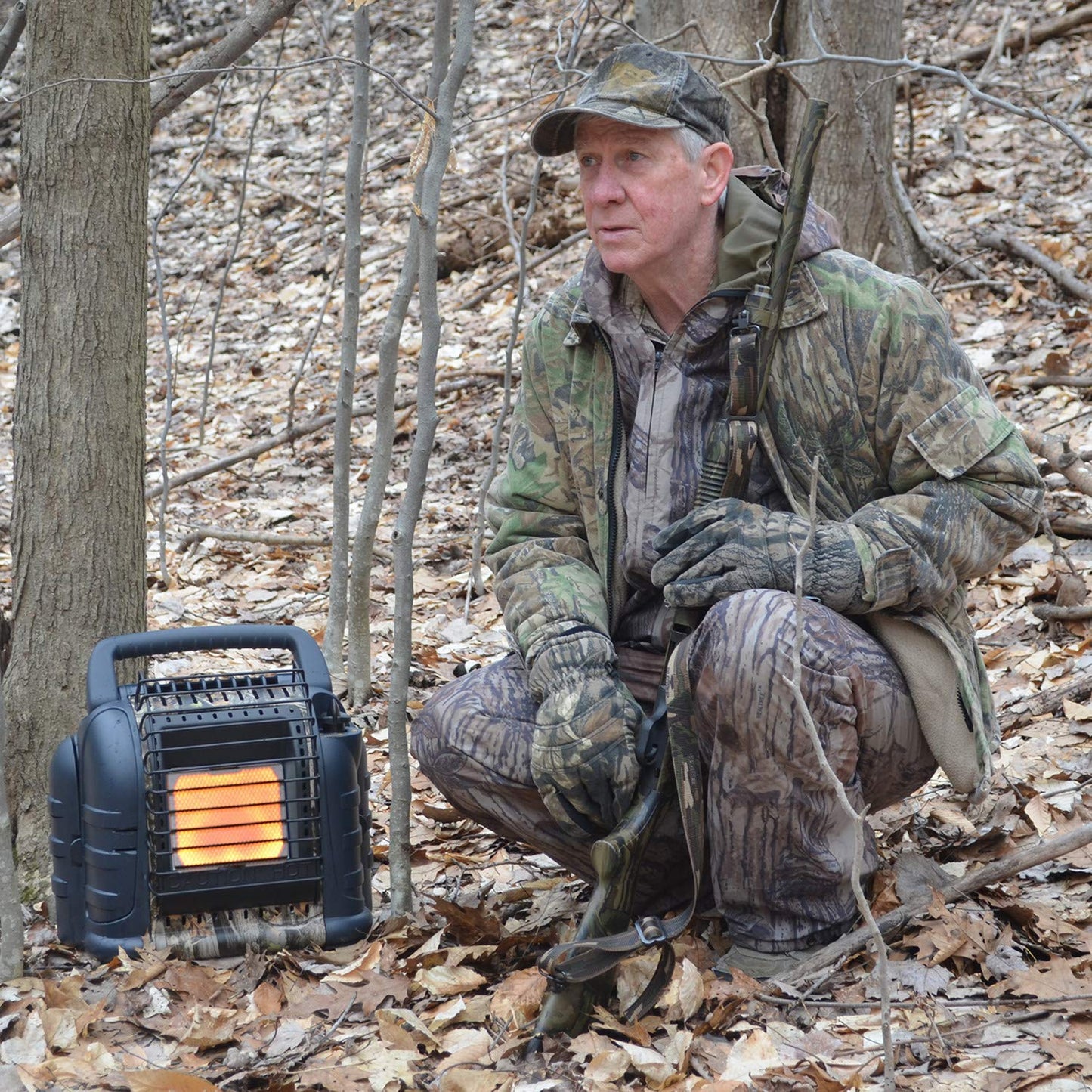 Mr. Heater MH12HB Hunting Buddy Portable Propane Heater - Indoor & Outdoor Use for Patio, Camping, Fishing, Hunting and Tailgating - Camouflage