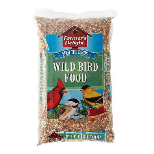 Wagner's 53002 Farmer's Delight Wild Bird Food with Cherry Flavor, 10-Pound Bag