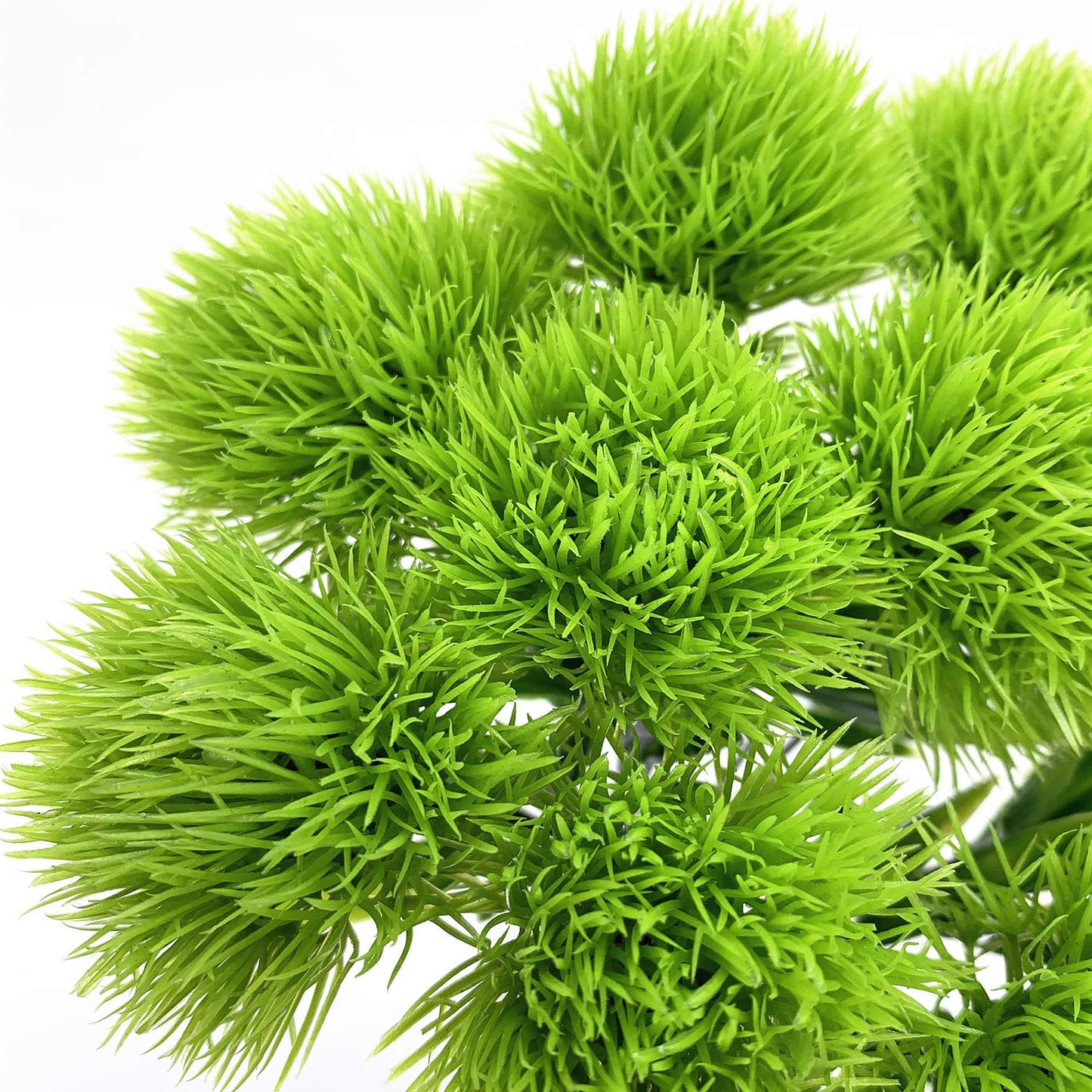 CATTREE Artificial Dandelion Flowers, Plastic Plants Shrubs Bushes Fake Grass Wedding Indoor Outdoor Home Garden Arrangements Party Decoration Planting Filler - Green 10 Pcs