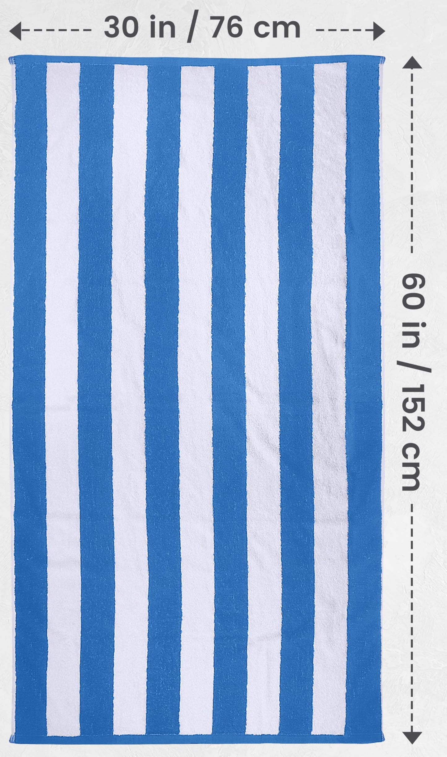 Utopia Towels [4 Pack Cabana Stripe Beach Towel, (30x60 Inches) Oversized 100% Ringspun Cotton Pool Towels, Highly Absorbent Bath Towels for Bathroom