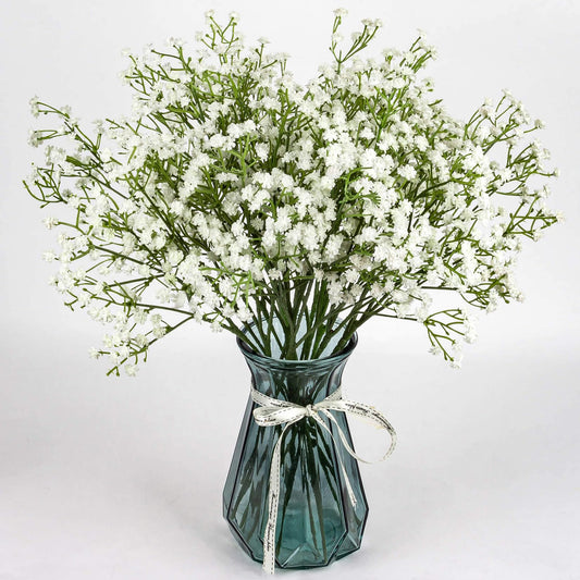 Sukh 10PCS Baby Breath Artificial Flowers Fake Babys Breath Gypsophila Flowers Bulk Realistic Artificial Flowers Bouquet Flores Artificiales para Decoracion for Wedding Party Home Decoration