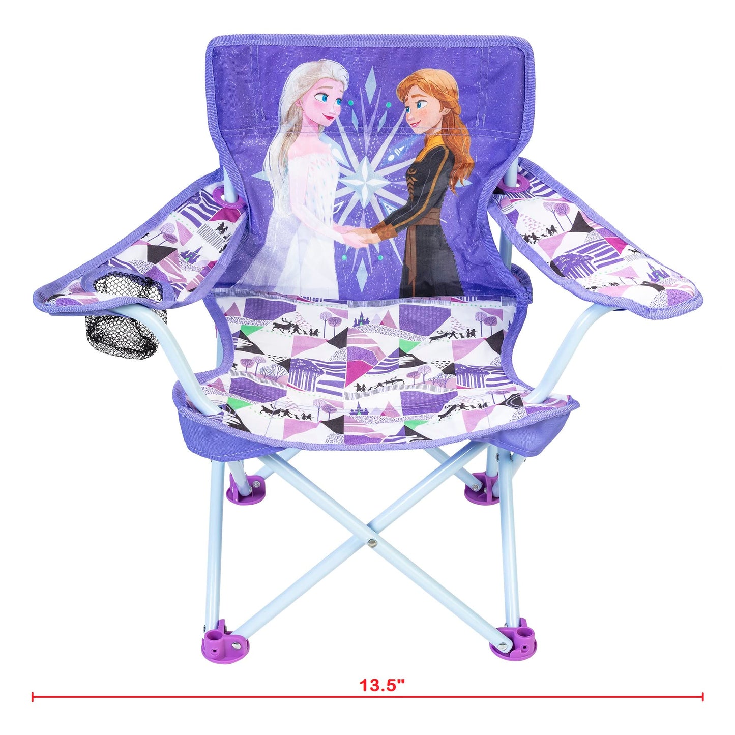 Disney Frozen Kids Chair Foldable for Camping, Sports or Patio with Carry Bag, Toddlers 24M+