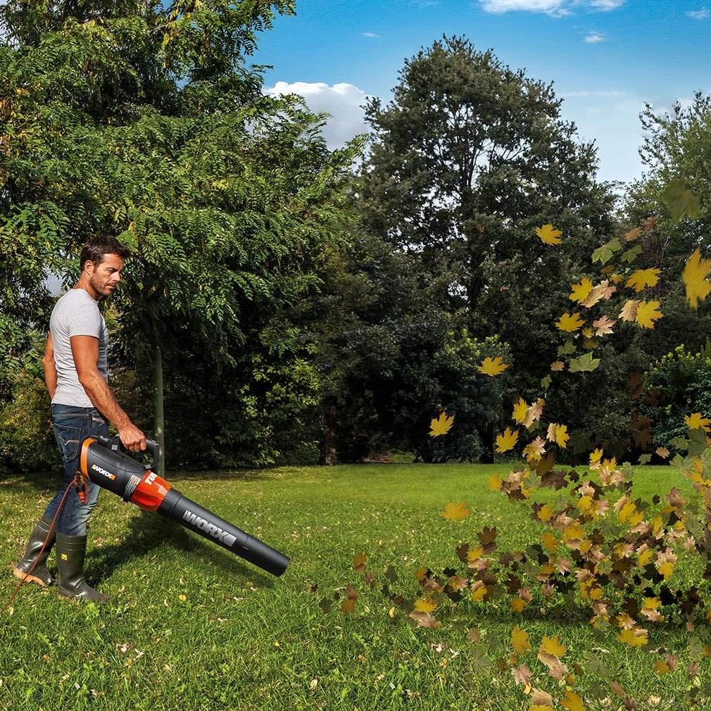 WORX WG520 12 Amp Turbine 600 Electric Leaf Blower