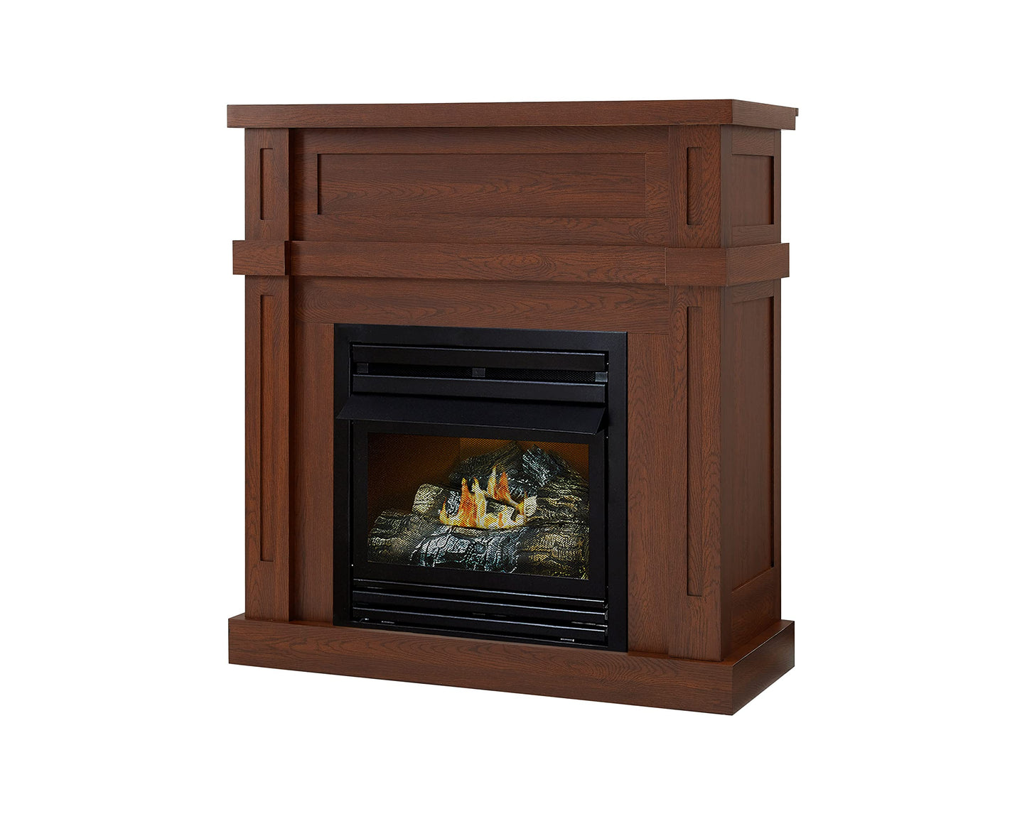 36" Vent-Free Dual Fuel Gas Fireplace - Harvest Oak