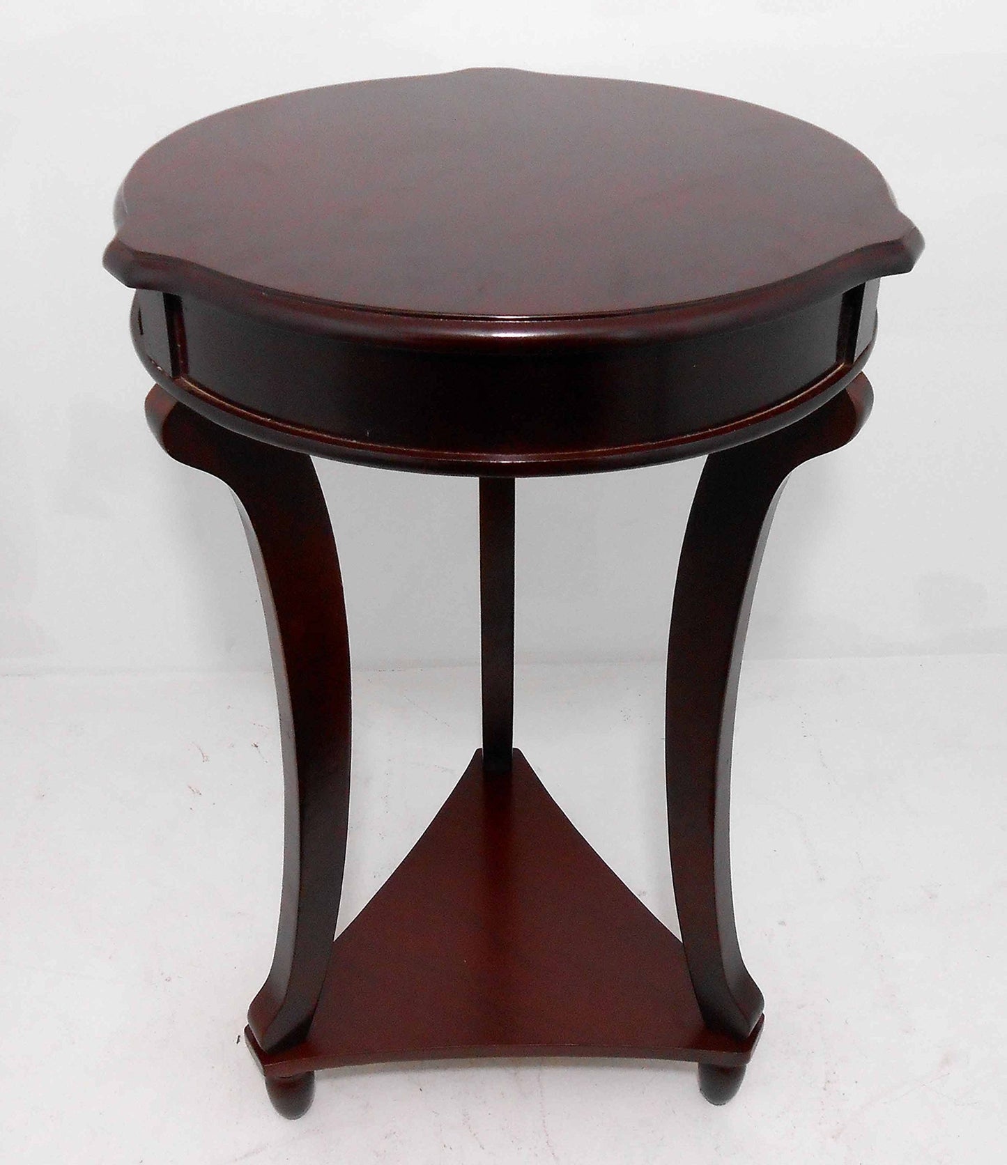 NF Brown Round Accent Tables/End, Telephone, Plant Table/Home Decorative # 1763