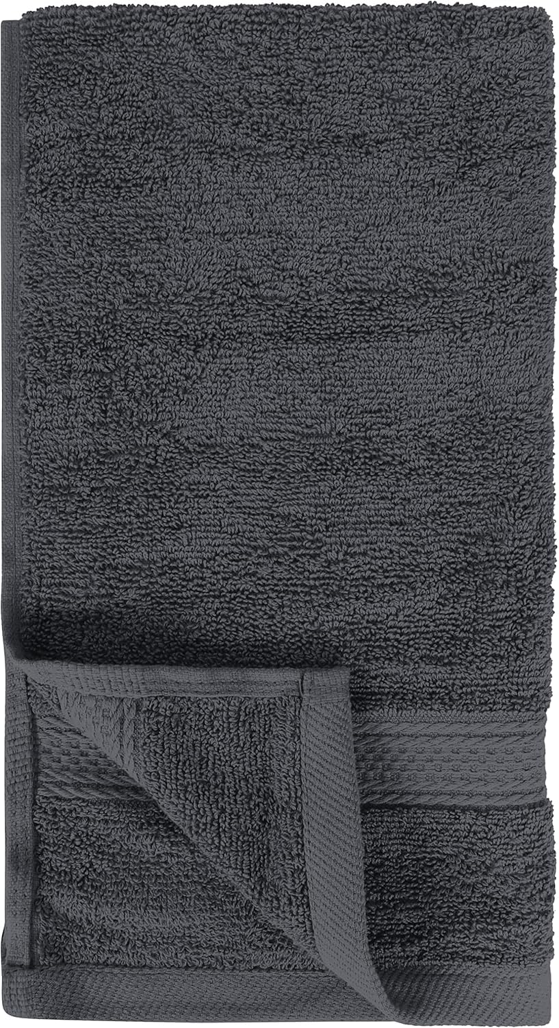 Utopia Towels 6 Pack Premium Hand Towels Set, (16 x 28 inches) 100% Ring Spun Cotton, Ultra Soft and Highly Absorbent 600GSM Towels for Bathroom, Gym, Shower, Hotel, and Spa (Grey)