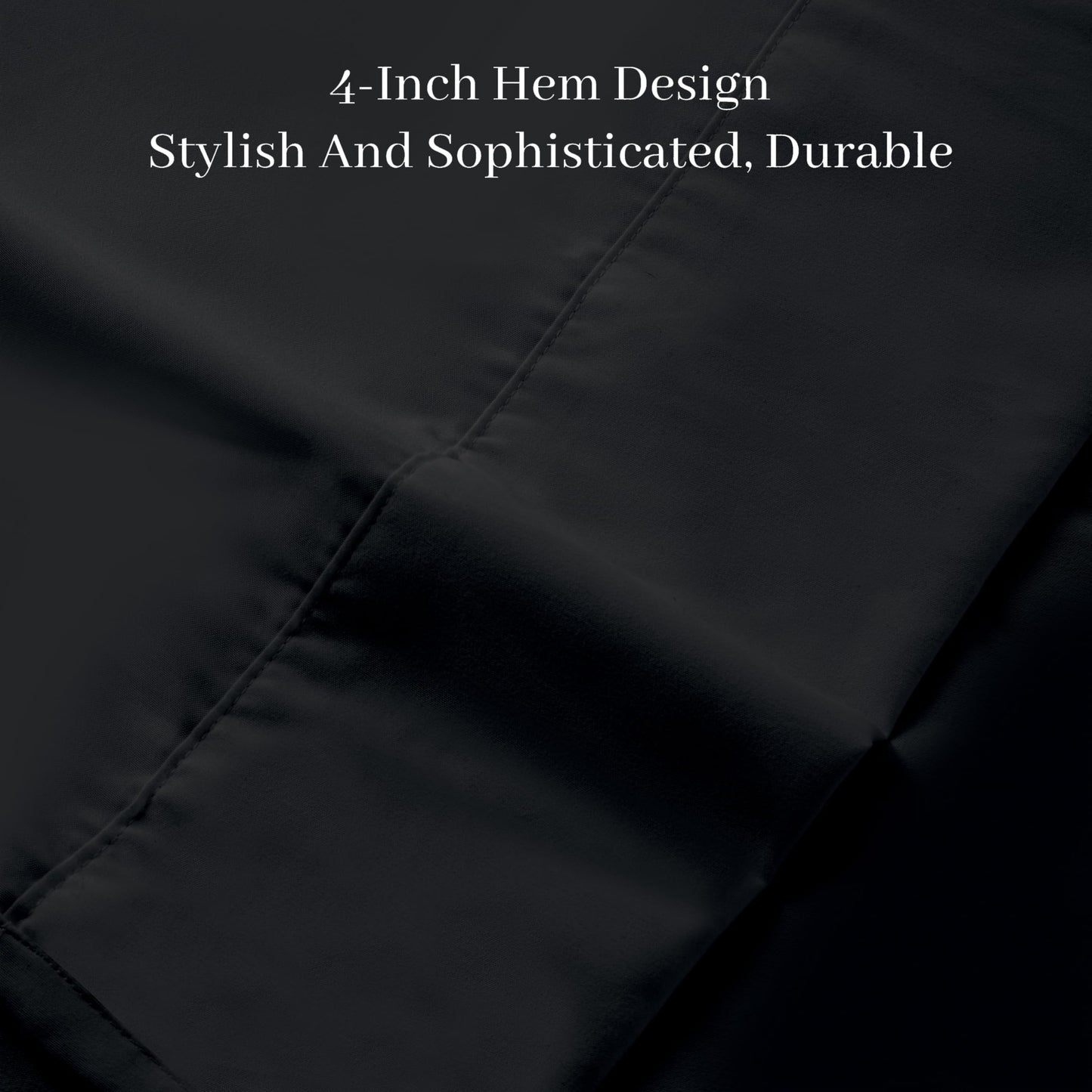 HBHLFZ Full Flat Sheet, Soft and Breathable Brushed Ultra-Fine Fiber Bed Sheets - Hotel Grade Bed Sheets-Shrink Resistant and Fade Resistant-Easy to Care for，Flat Sheet Only（Full，Black）