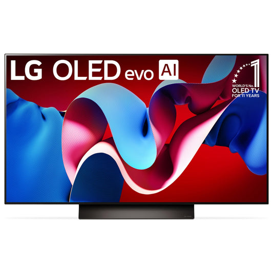 LG 48-Inch Class OLED evo C4 Series Smart TV 4K Processor Flat Screen with Magic Remote AI-Powered with Alexa Built-in (OLED48C4PUA, 2024),Black