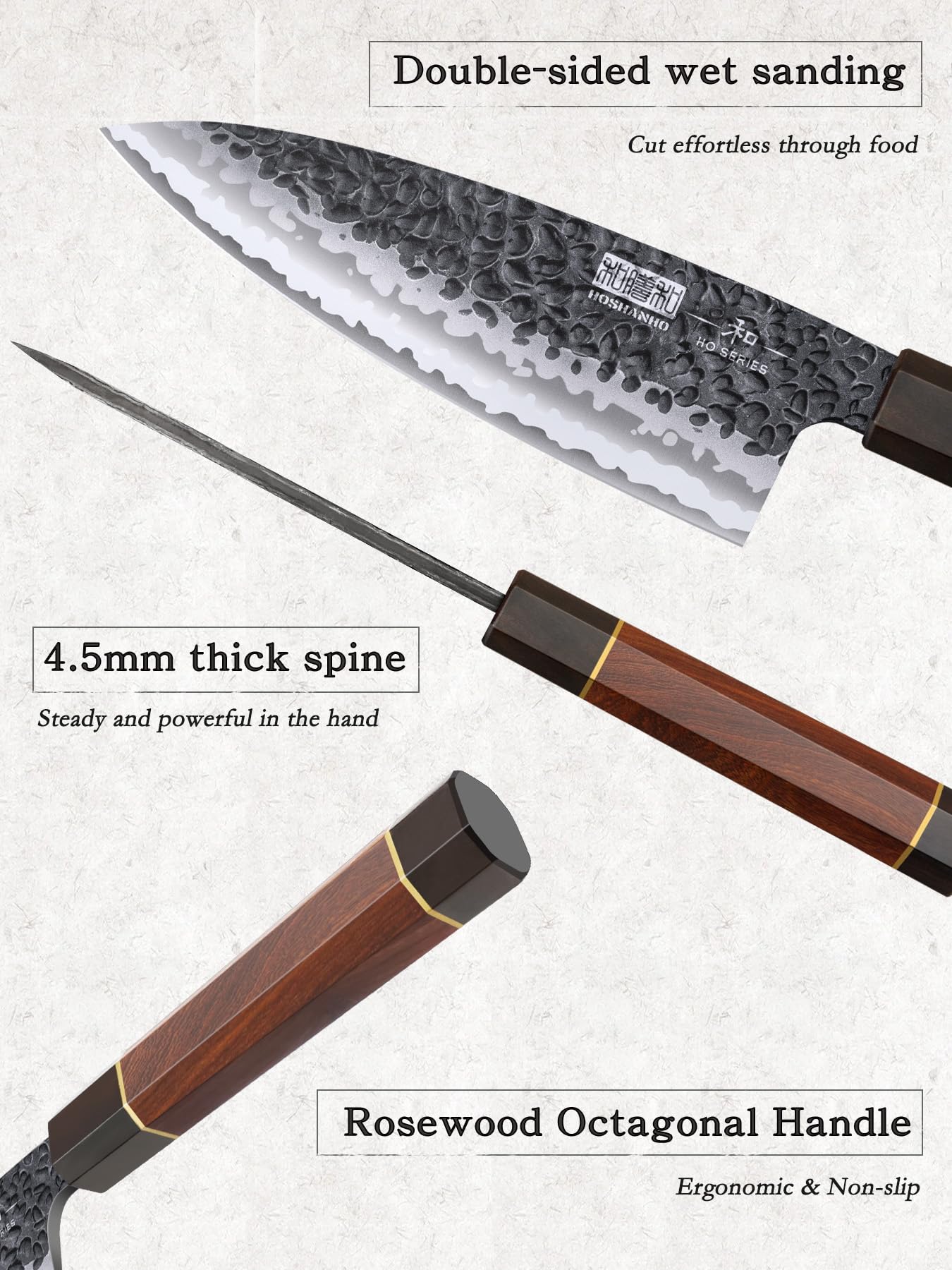 HOSHANHO 6 Inch Deba Knife, Japanese VG10 High Carbon Steel Kitchen Knife for Sushi Sashimi, Ultra Sharp Fish Fillet Knife with Ergonomic Rosewood Handle