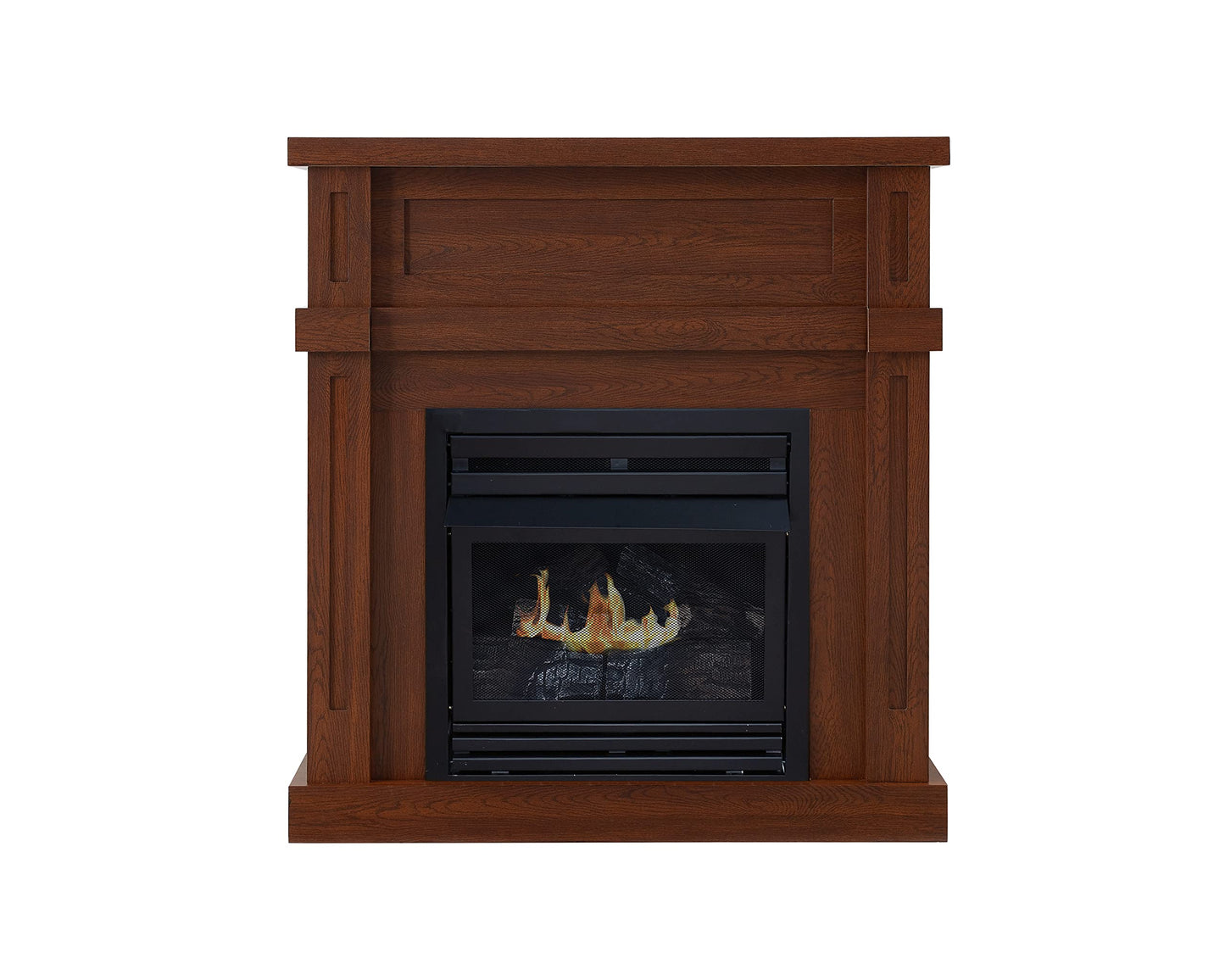 36" Vent-Free Dual Fuel Gas Fireplace - Harvest Oak