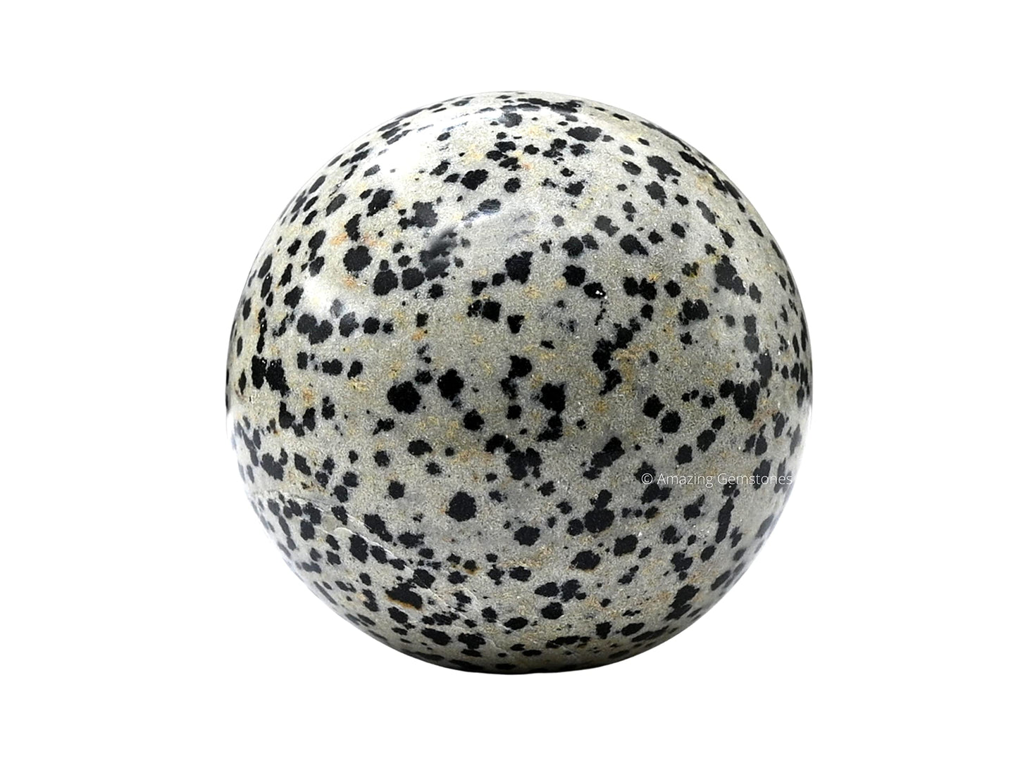 Dalmatian Jasper Crystal Ball with Stand - 2" Inches Crystal Sphere Meditation Balls for Witchcraft and Decorative Balls