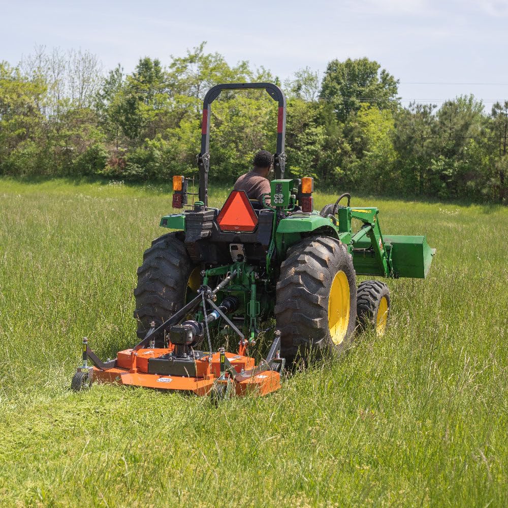 Titan Attachments 3 Point PTO Finish Mower, 48" Cutting Width, Category 1 Hitch, Rear Discharge, Requires 18-30 HP Tractor, Low-Noise Cast Iron Gearbox