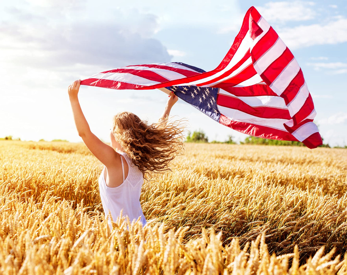 Sturdy American Flag 3x5 Ft Outdoor Heavy Duty,100% in USA Longest Lasting American Flags for Outside 3x5,the American Flag Embroidered Stars,3 by 5 American Flag Best High Wind all Weather Us Flag