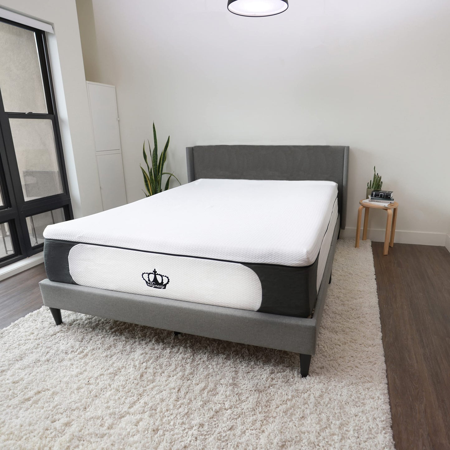 DynastyMattress 14.5-Inch CoolBreeze Plush Medium Soft Gel Memory Foam Mattress Bed (Split-Calking), USA Made