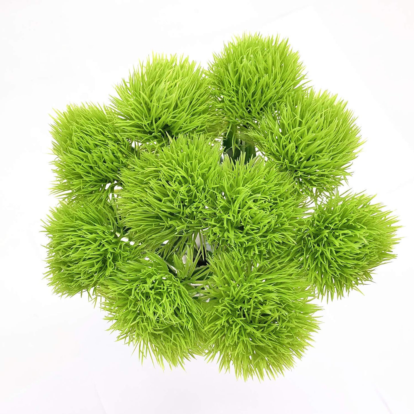 CATTREE Artificial Dandelion Flowers, Plastic Plants Shrubs Bushes Fake Grass Wedding Indoor Outdoor Home Garden Arrangements Party Decoration Planting Filler - Green 10 Pcs