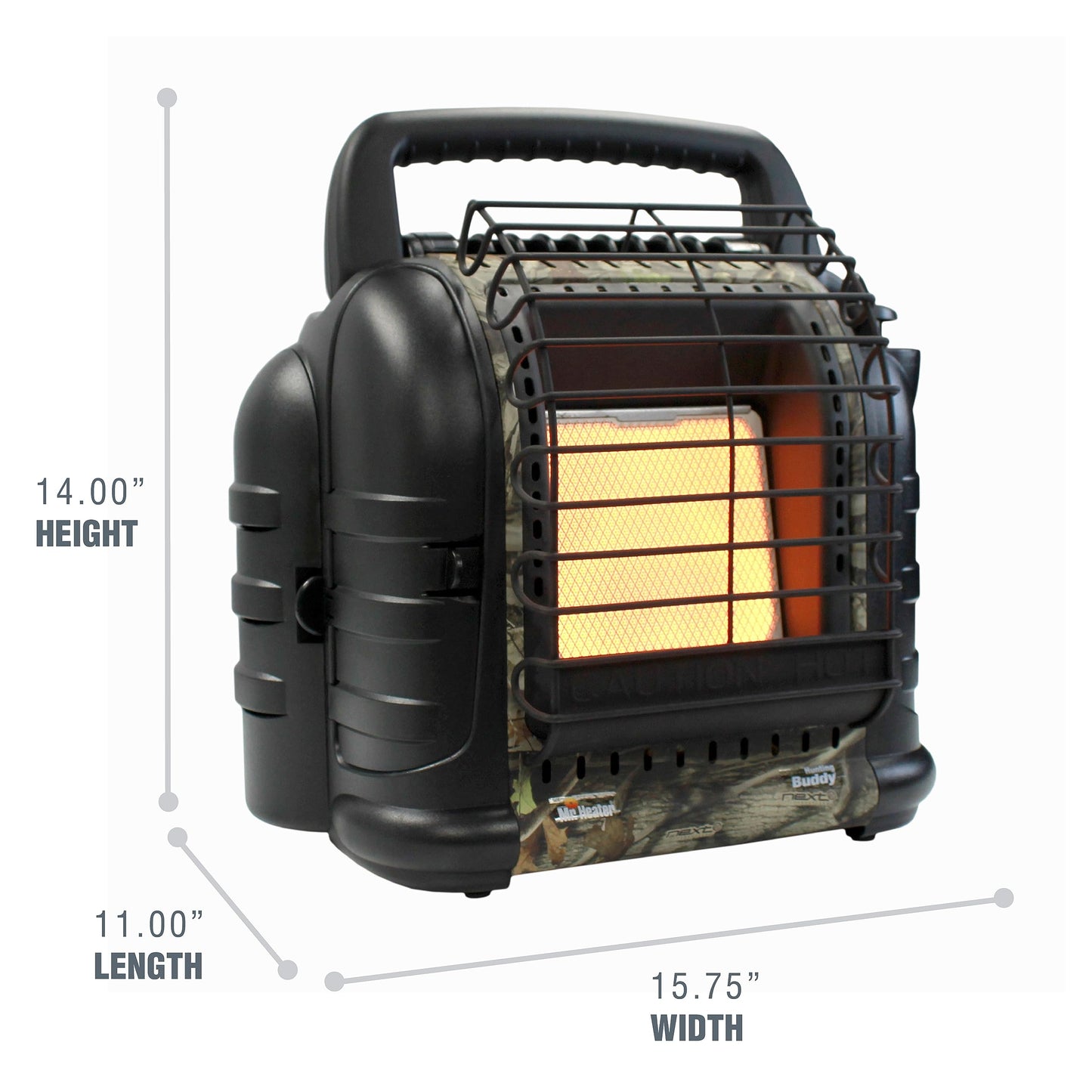 Mr. Heater MH12HB Hunting Buddy Portable Propane Heater - Indoor & Outdoor Use for Patio, Camping, Fishing, Hunting and Tailgating - Camouflage