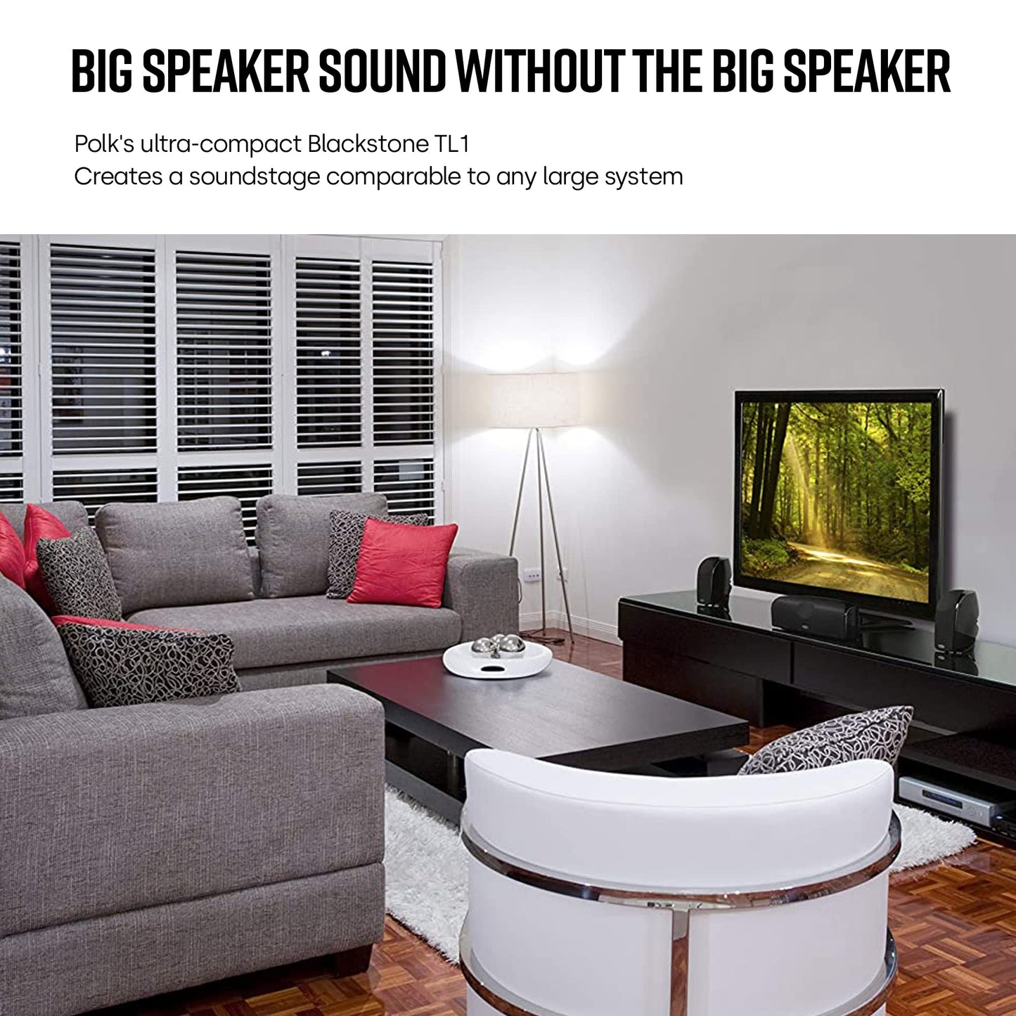 Polk Audio TL1 Speaker Center Channel (Each, Black)