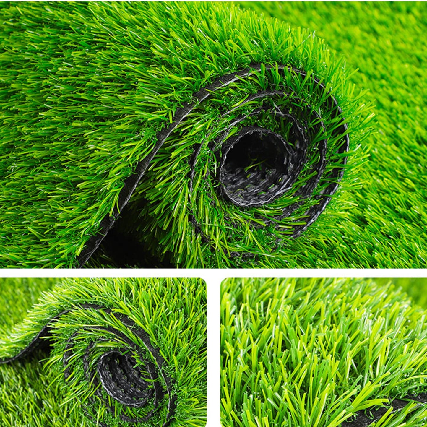 Fasmov Green Artificial Grass Rug Grass Carpet Rug 3.2' x 6.5', Realistic Fake Grass Deluxe Turf Synthetic Turf Thick Lawn Pet Turf -Perfect for Indoor/Outdoor