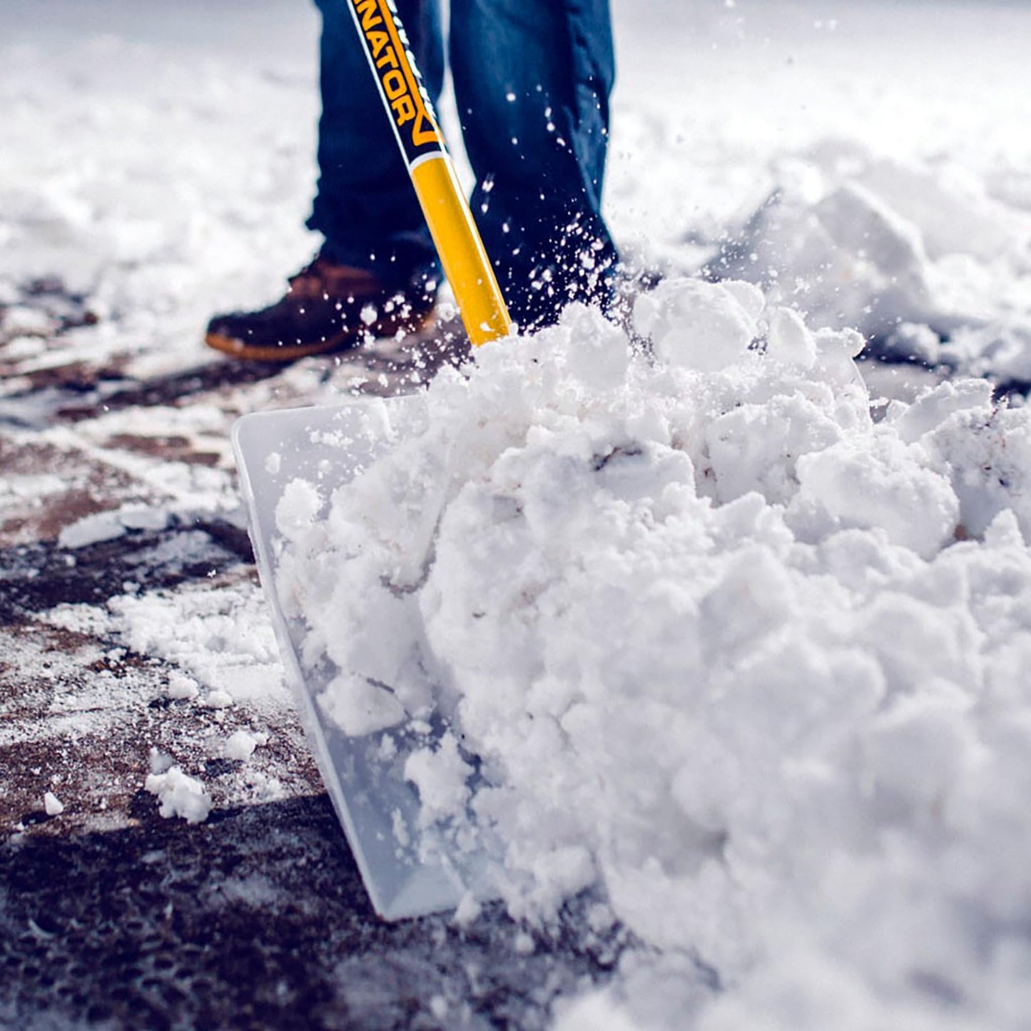 The Snow Dominator - Snow Pusher & Scoop Combo Tool