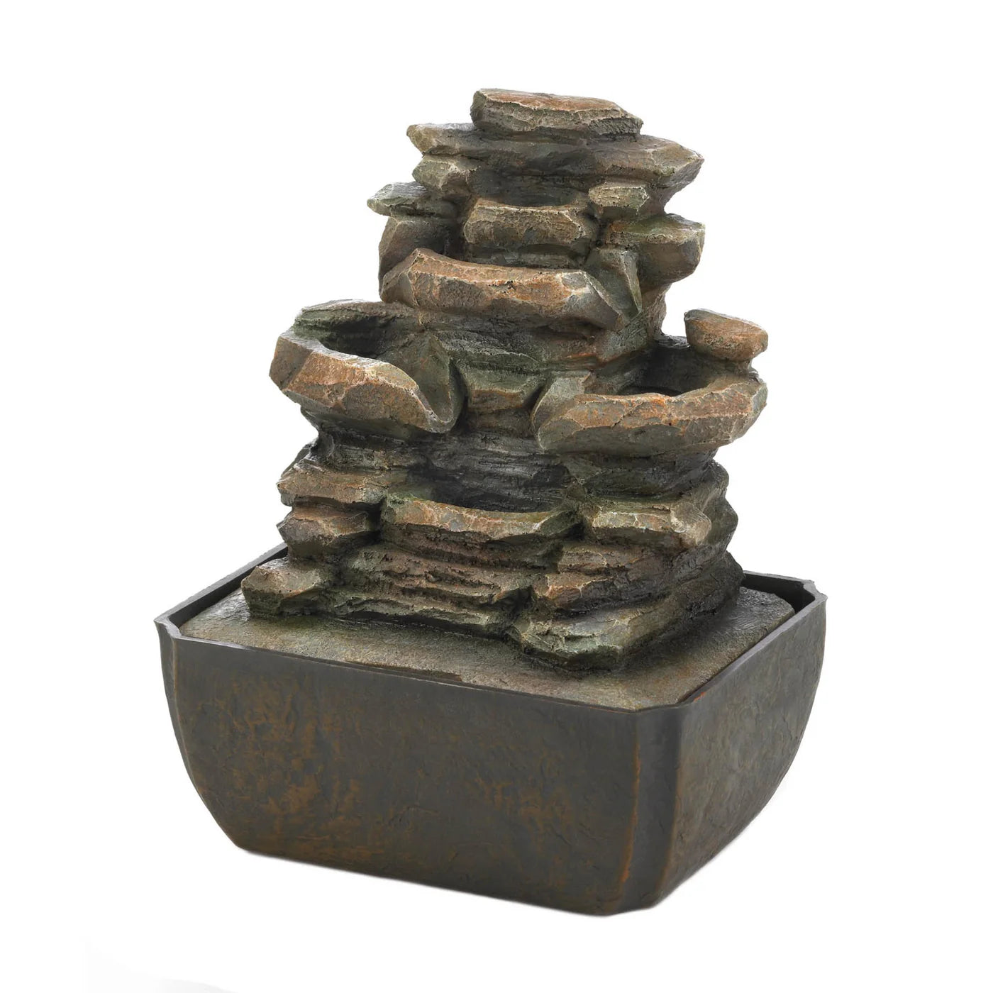 Tired Rock Formation Tabletop Fountain