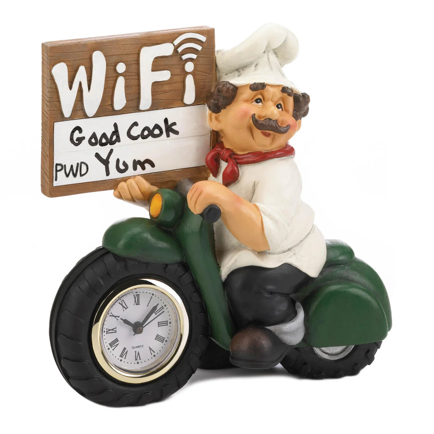 Chef W/Wifi Sign And Clock