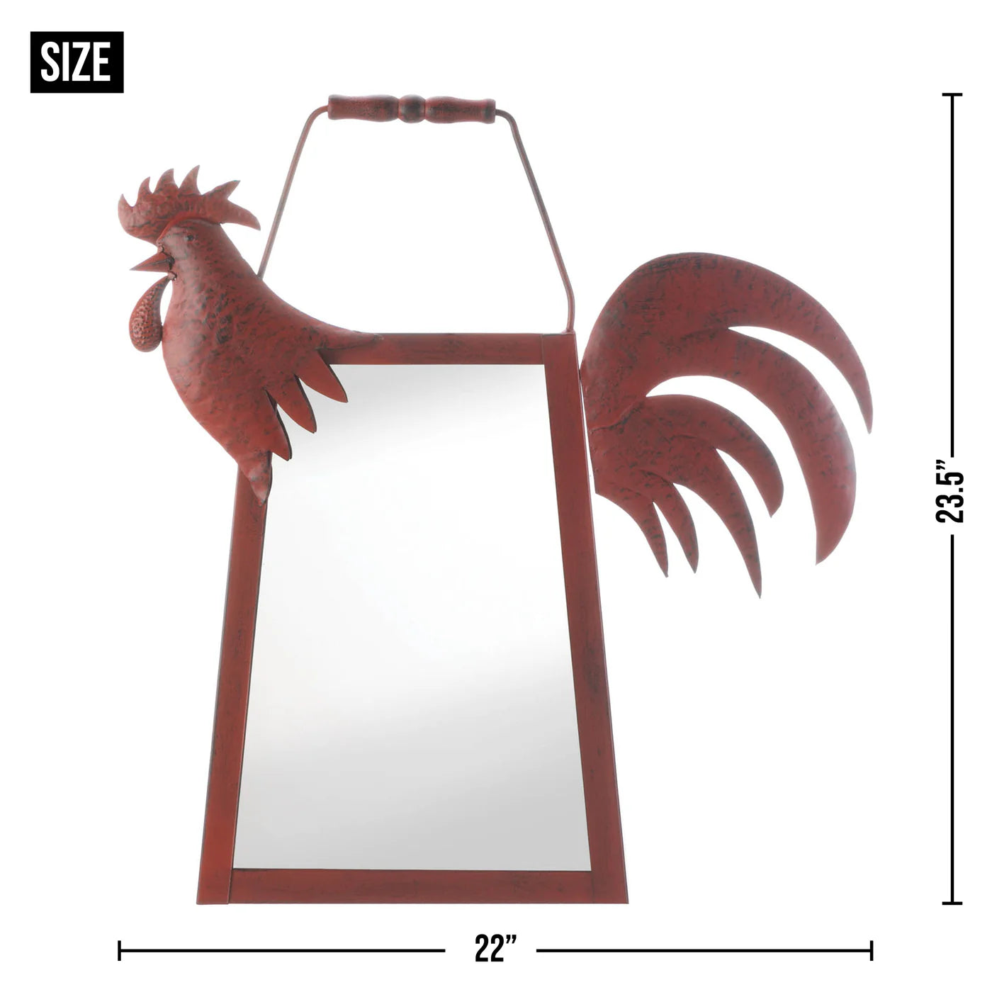 Rooster Wall Mirror