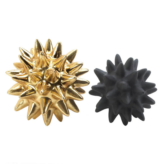 Storico Gold And Black Spike Sculpture